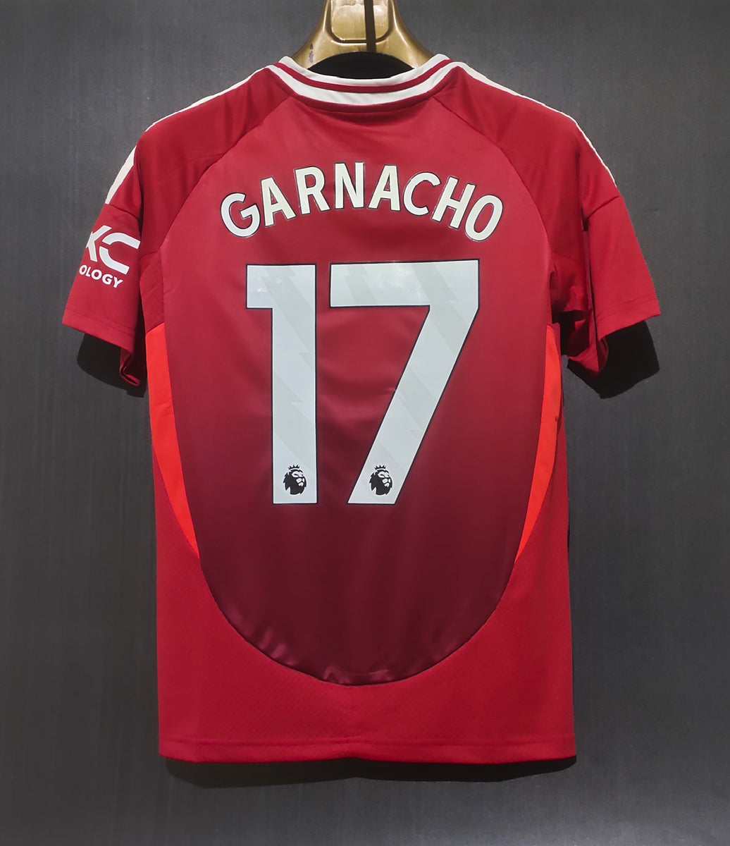 Garnacho 17 x Manchester United Home T-shirt 24/25, Showroom