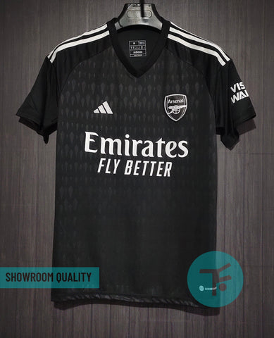 Arsenal Goalkeeper T-shirt 23/24, Showroom Quality with EPL Font