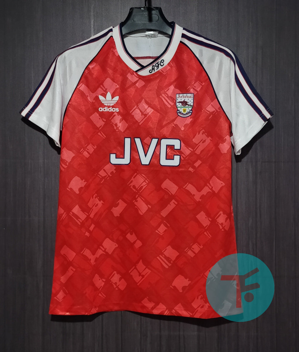 Arsenal 1990/1992 Retro Home Soccer Jersey - My Retro Jersey