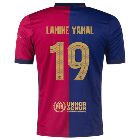 Lamine Yamal 19 x Barcelona Home T-shirt 24/25, Showroom Quality