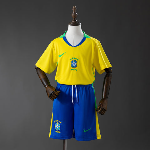 Kids: Brazil Home T-shirt 25/26