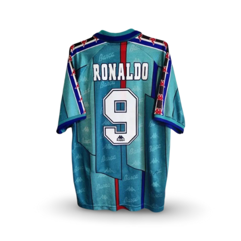 Ronaldo 9 x Barcelona Away 1995/96 Classic Retro