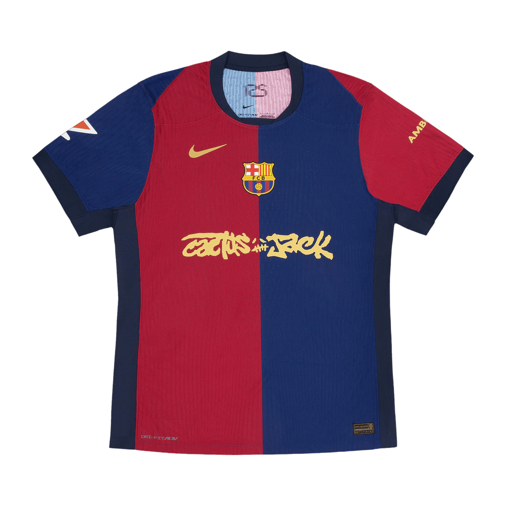 Cactus jack x Barcelona Home T-shirt 24/25, Showroom Quality – The