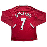 Ronaldo 7 x Manchester United 2006-07 Classic Home Retro in Full sleeves