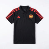 Manchester United Black Polo T-shirt, Showroom Quality