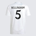 Bellingham 5 x Real Madrid Home T-shirt 24/25, Authentic Quality