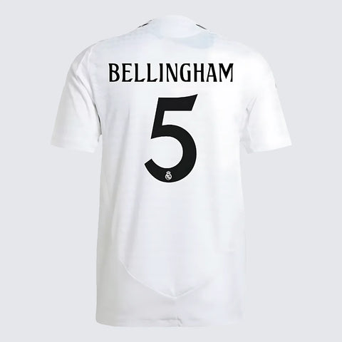 Bellingham 5 x Real Madrid Home T-shirt 24/25, Authentic Quality