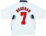 Beckham 7 x England 1998 WC Home retro in Full Sleeve