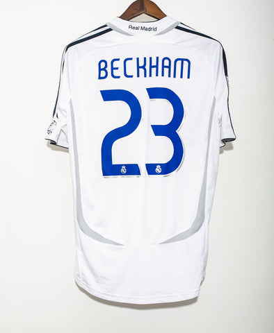 Real Madrid Iconic 2006/07 Home Retro with BECKHAM 23 Print