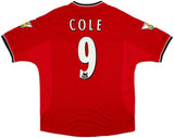 Cole 9 x Manchester United 2000/02 Classic Home Retro