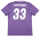 Campeones 33 x Real Madrid 2016/17 Classic Away Retro