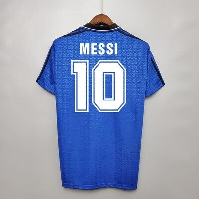Messi 10 x Argentina 1994 Away World Cup Classic Retro
