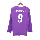 Benzema 9 x Real Madrid 2016/17 Classic Away Retro in Full sleeves