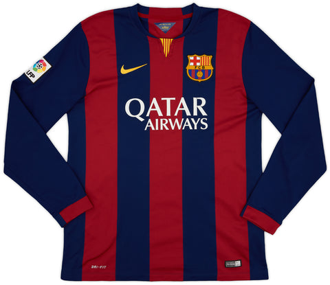 Barcelona Home 2014/15 Classic Final Full Hand Retro