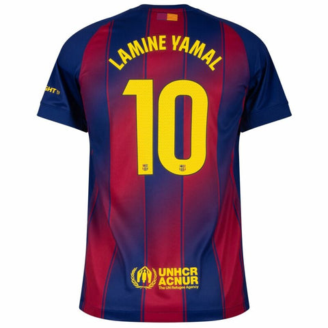 Lamine Yamal 10 x Barcelona Home T-shirt 25/26, Showroom Quality