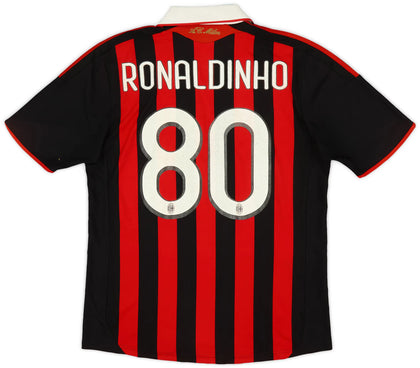 Ronaldinho 80 x AC Milan 2009/10 Home Classic Retro
