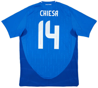 Chiesa 14 x Italy Home 2024 Euro T-shirt, Authentic Quality