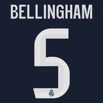 Bellingham 5 x Real Madrid Away T-shirt 25/26, Authentic Quality
