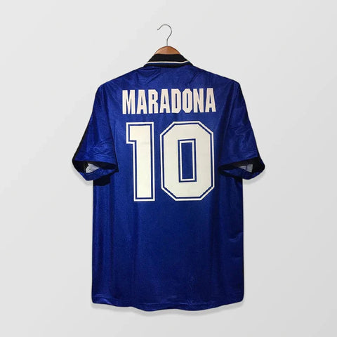 Maradona 10 x Argentina 1994 Away World Cup Classic Retro