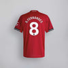 B.Fernandes 8 x Manchester United Home T-shirt 25/26, Showroom Quality in EPL Font