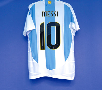 Messi 10 x Argentina Home 2024 Copa America T-shirt, Authentic Quality