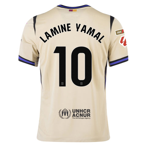 Lamine Yamal 10 x Barcelona Away T-shirt 25/26, Authentic Quality