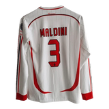 Maldini 3 x AC Milan Full Hand 2006/07 Away Classic Retro