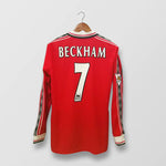 Manchester United 1998/99 Classic Home Retro in Full Sleeves