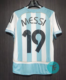 Argentina 2006 Classic Home Retro with Messi 19 print