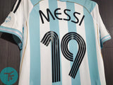 Argentina 2006 Classic Home Retro with Messi 19 print