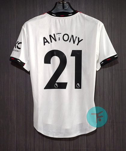 Antony 21 x Manchester United Away T-shirt 22/23, Authentic Quality