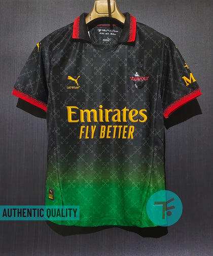 AC MILAN X OFF-WHITE™ 24/25 Black Authentic Quality