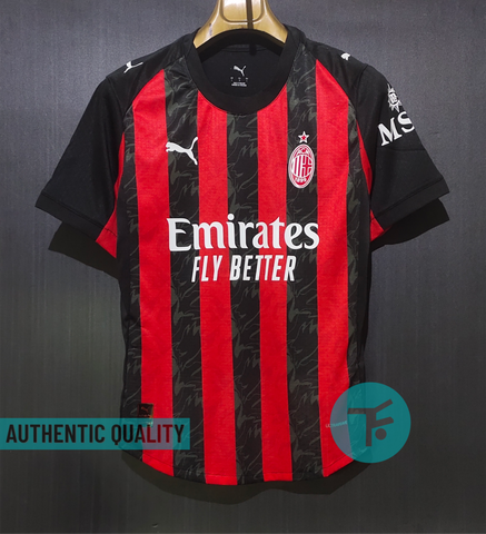 AC Milan Home T-shirt 25/26, Authentic Quality