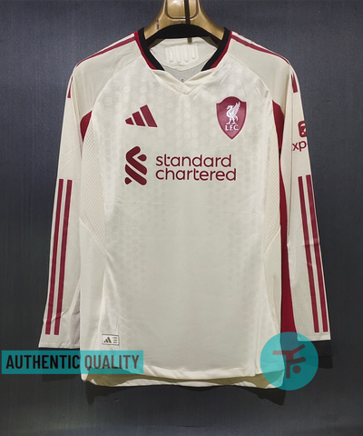 Full Hand : Liverpool Away T-shirt 25/26, Authentic Quality in EPL Font