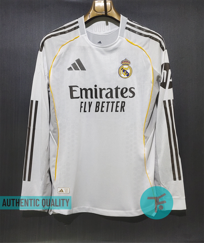 Full Hand : Real Madrid Home T-shirt 25/26, Authentic Quality