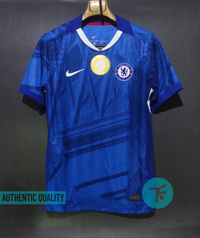 Chelsea Home T-shirt 25/26, Authentic Quality in Club Font