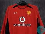 Manchester United 2002/04 Classic Home Retro in Full sleeves