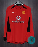 Manchester United 2002/04 Classic Home Retro in Full sleeves