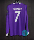 Ronaldo 7 x Real Madrid 2016/17 Classic Away Retro in Full sleeves