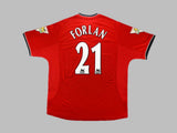 Forlan 21 x Manchester United 2000/02 Classic Home Retro
