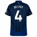 De Ligt 4 x Manchester United Away Printed T-shirt 24/25, Showroom Quality