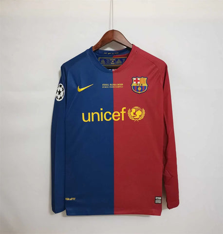 Barcelona Home 2009 Final Classic Full Hand Retro