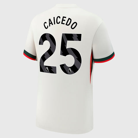 Caicedo 25 x Chelsea Away T-shirt 25/26, Authentic Quality