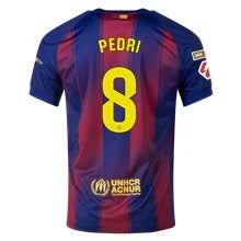 Pedri 8 x Barcelona Home T-shirt 25/26, Showroom Quality