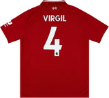 Virgil 4 x Liverpool 2018/19 Home Jersey
