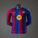 Full Hand : Barcelona Home T-shirt 26/27, Authentic Quality