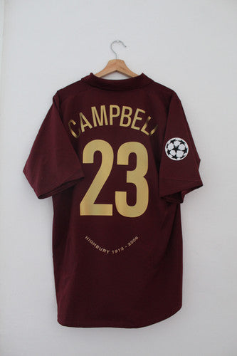 Cambell 23 x Arsenal 2005/06 Home Classic Retro