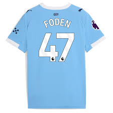 Foden 47 x Manchester City Home T-shirt 25/26, Authentic Quality