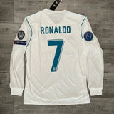 Ronaldo 7 x Real Madrid 2017/18 Classic Home Full Hand Retro