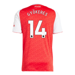 Gyokeres 14 x Arsenal Home T-shirt 25/26, Authentic Quality in EPL Font